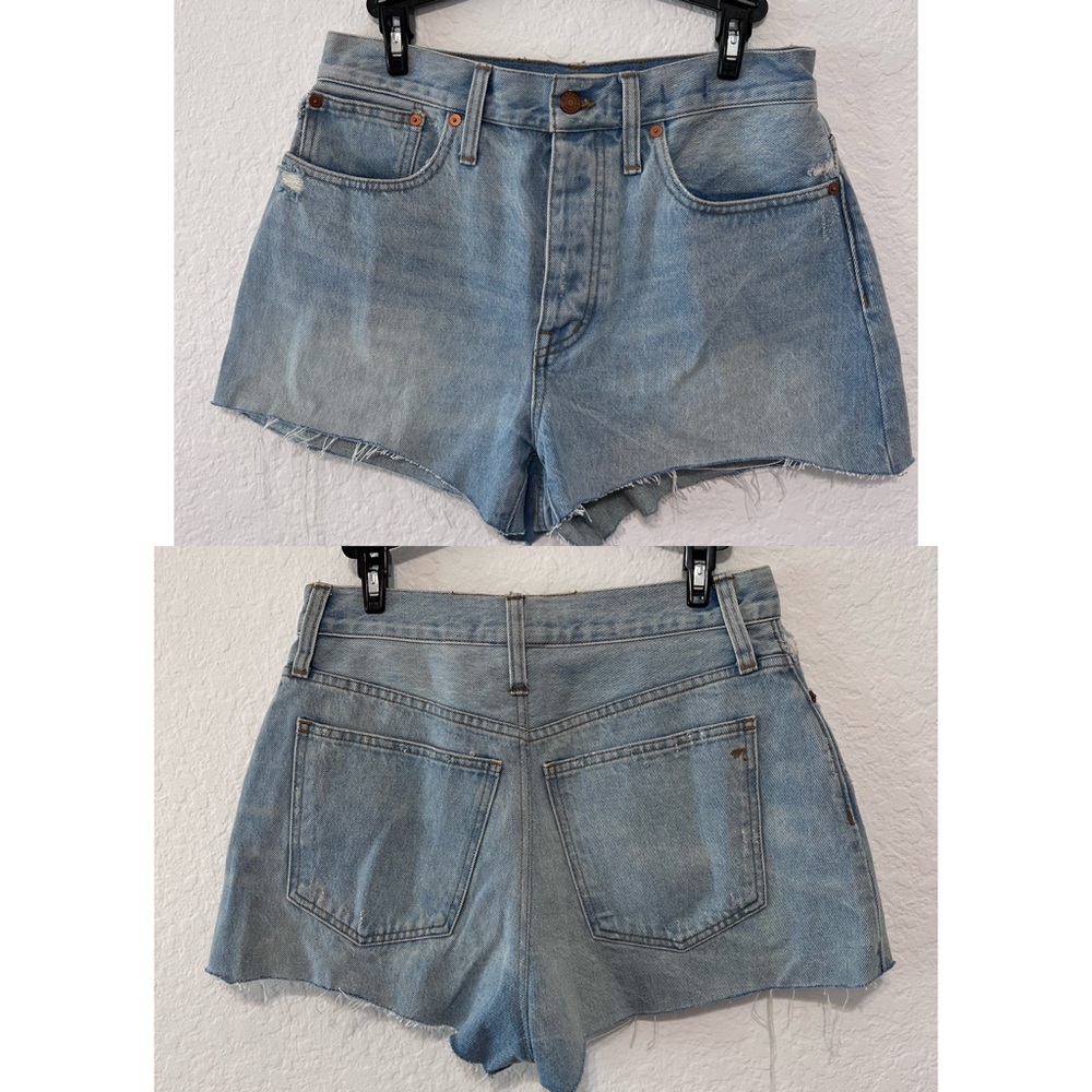 Madewell curvy relaxed denim shorts size 26